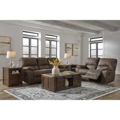 Signature Design by Ashley Kilmartin Reclining Leather Look Loveseat 4240486