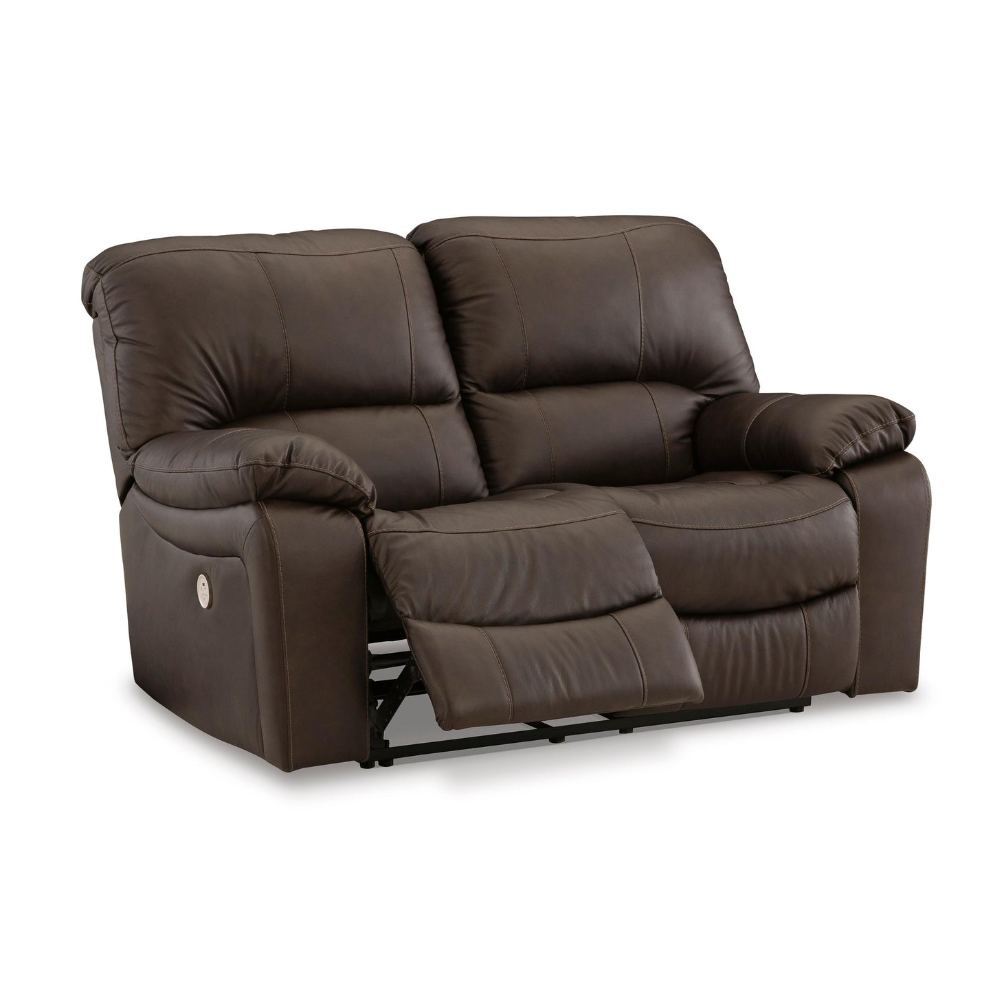 Signature Design by Ashley Leesworth Power Reclining Leather Match Loveseat U4380874