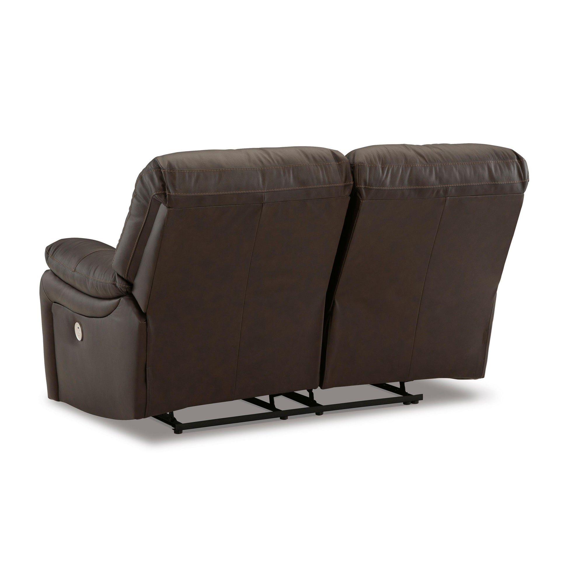 Signature Design by Ashley Leesworth Power Reclining Leather Match Loveseat U4380874