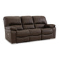 Signature Design by Ashley Leesworth Power Reclining Leather Match Sofa U4380887