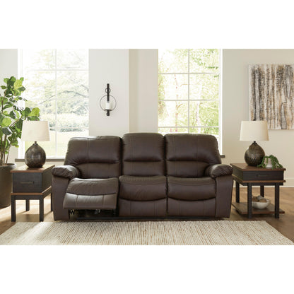 Signature Design by Ashley Leesworth Power Reclining Leather Match Sofa U4380887