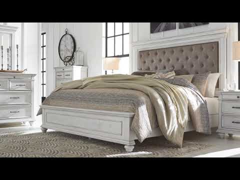 Benchcraft Kanwyn King Upholstered Panel Bed B777-158/B777-56/B777-97 EXTERNAL_VIDEO 1